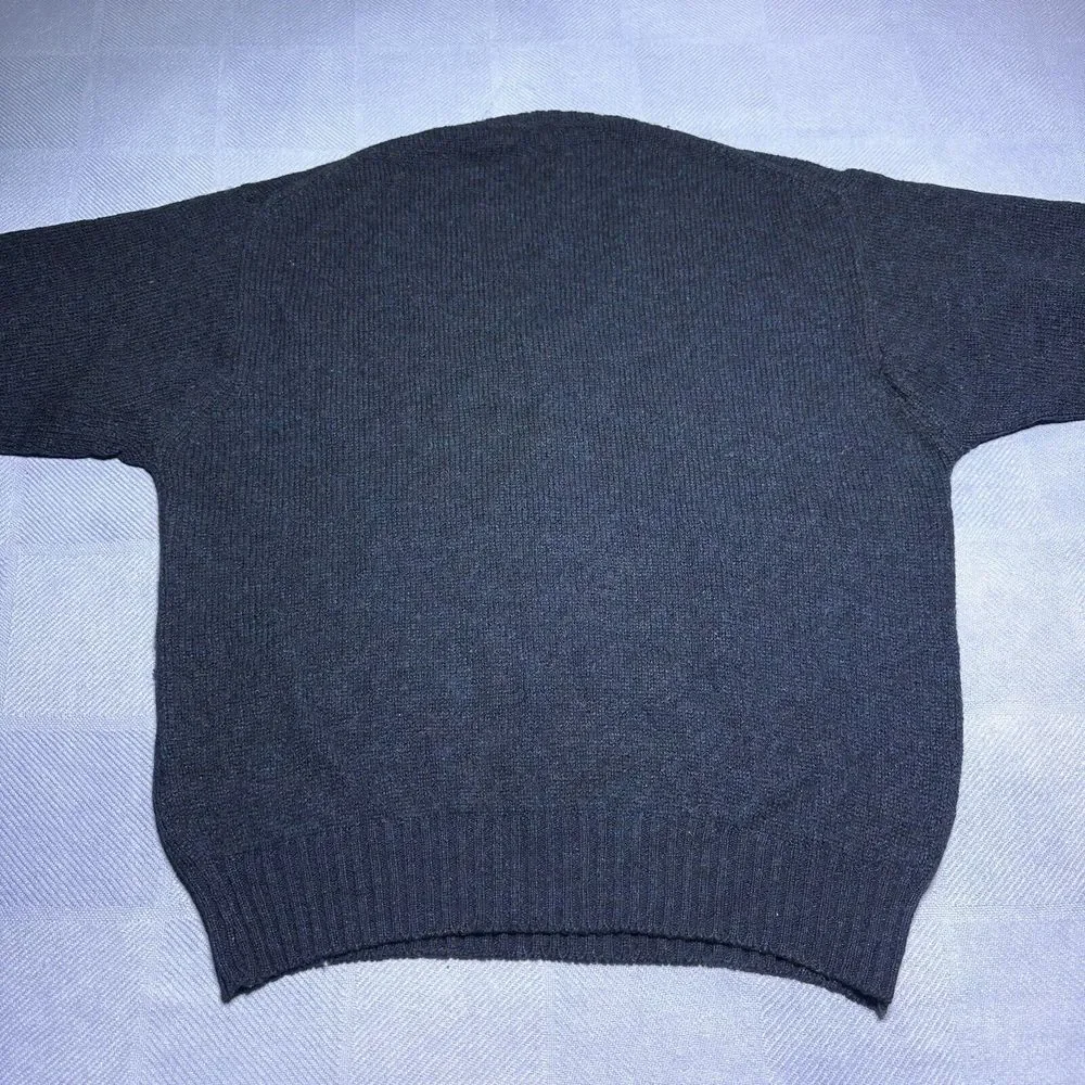 Quill's Woollen Market Wool Ireland Hand‎ Crafted Argyle Marled Sweater Size XL